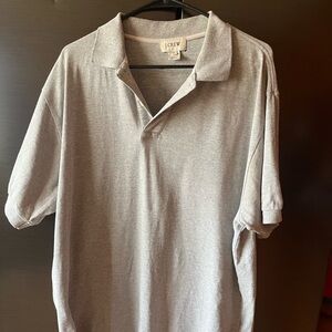 J. Crew Men's Light Gray Polo Shirt